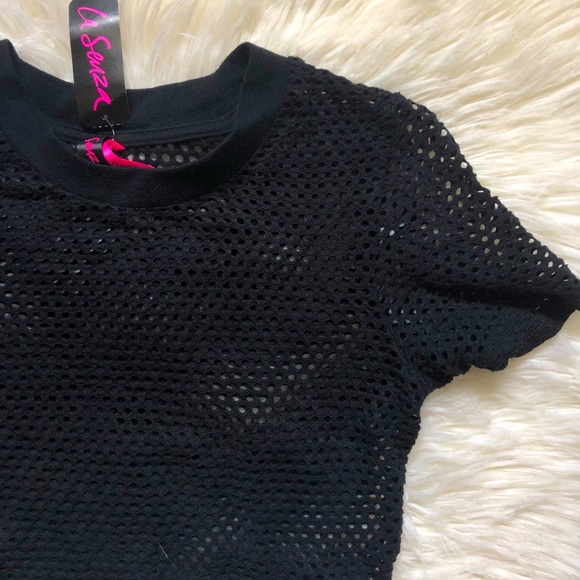Mesh LaSenza short sleeve crop top - Picture 2 of 2